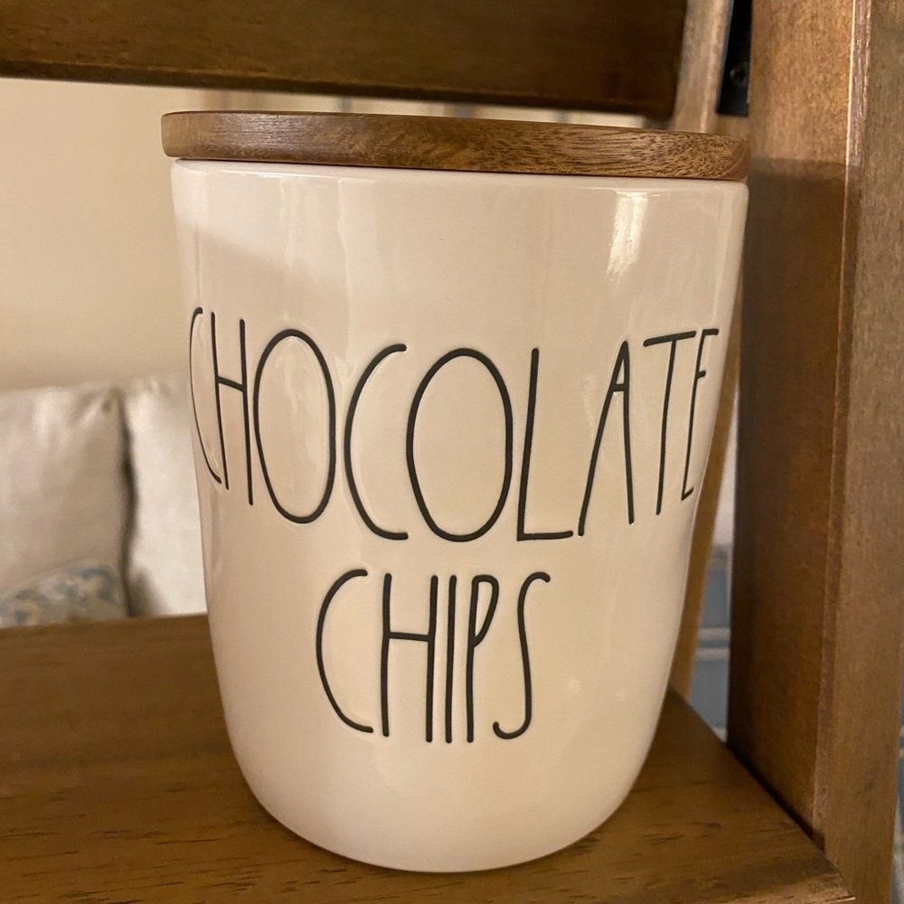 Rae Dunn Chocolate Chips Cellar